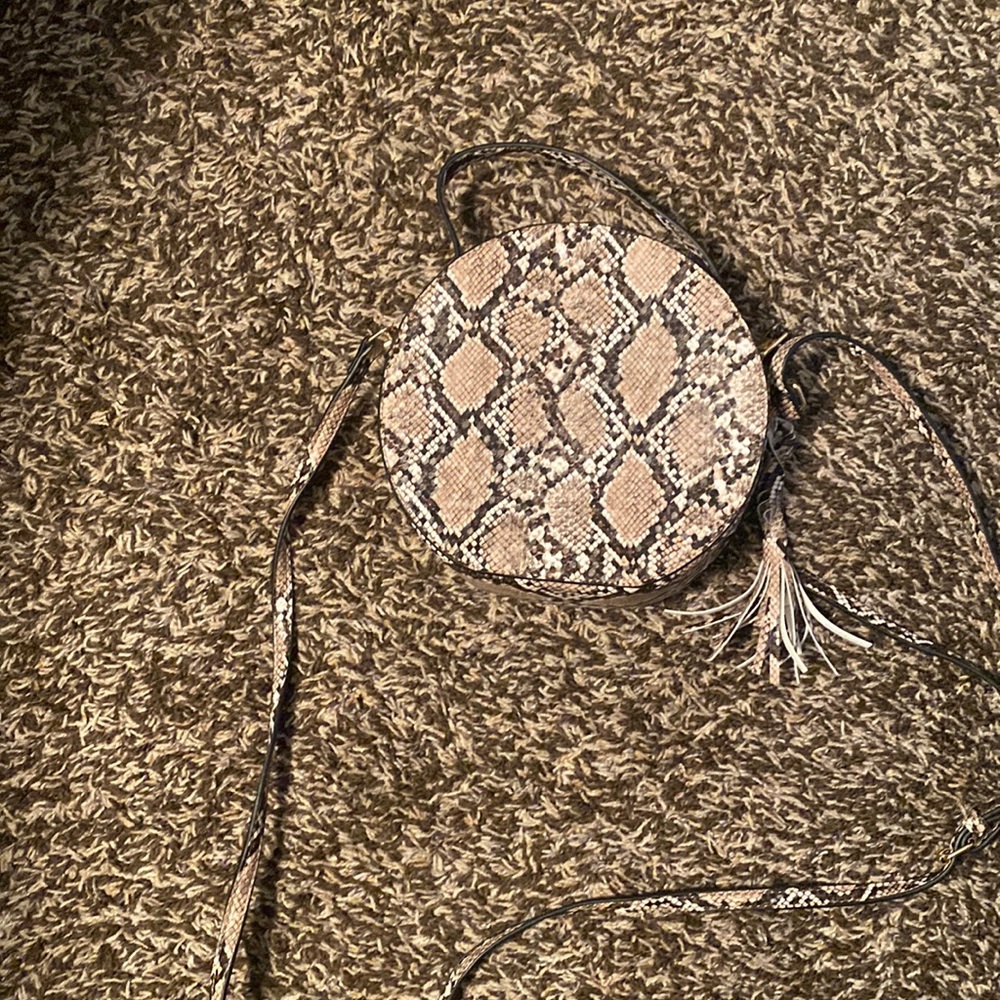 Snake skin hand bag